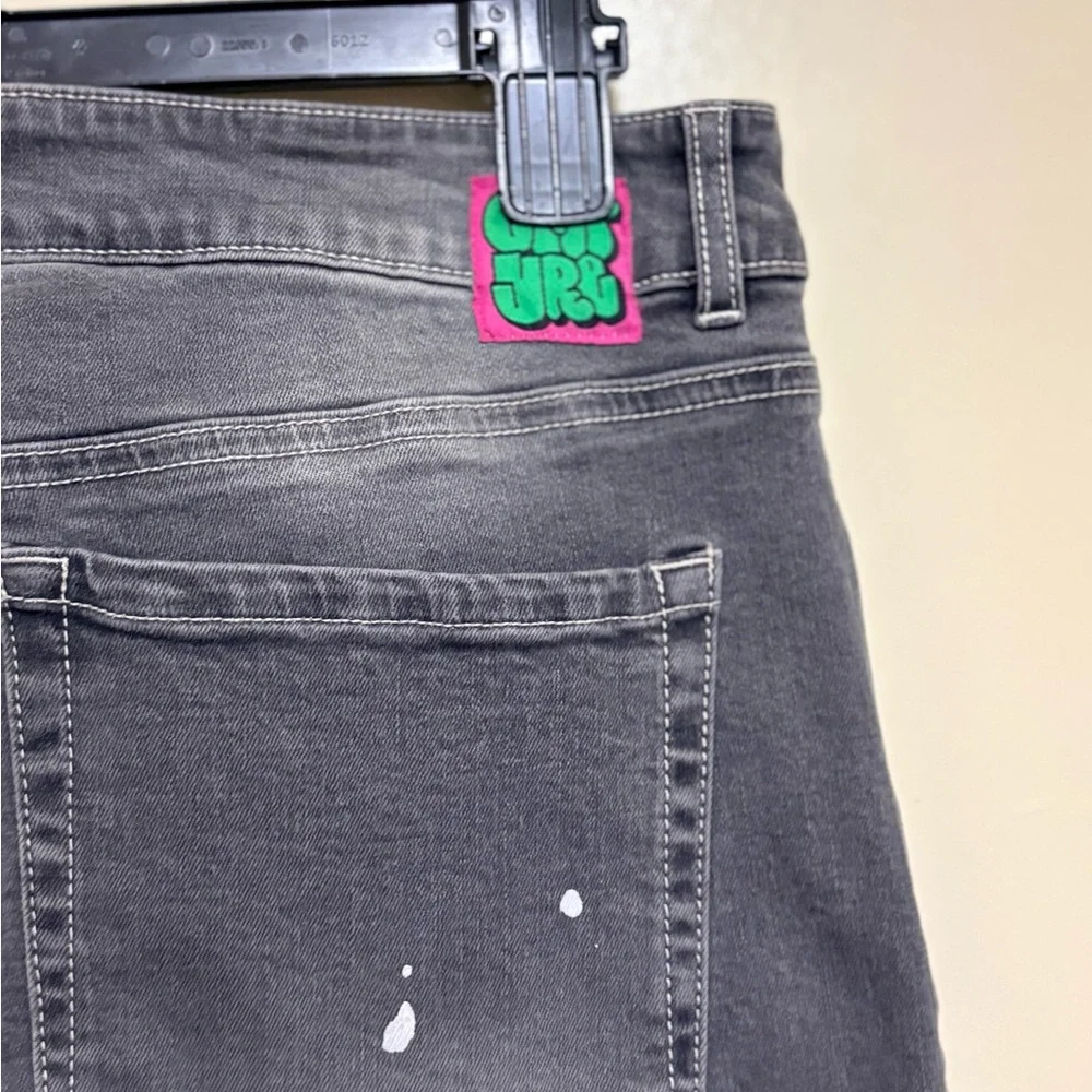 Empyre Tara Splatter Grey Low Rise Denim Skate Jeans - Picture 7 of 9